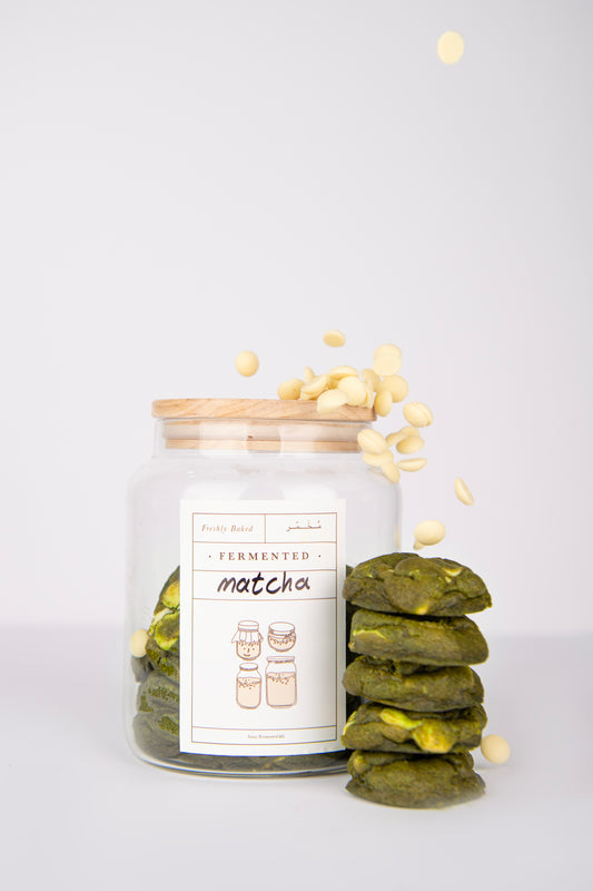 Matcha Cookies Jar